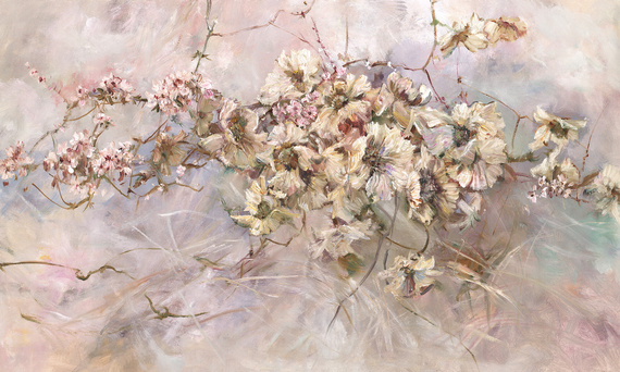 Fototapeta artystyczna Hanami kwiaty pink