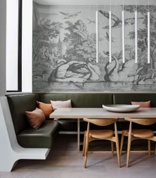 Tapeta Artystyczna White swans