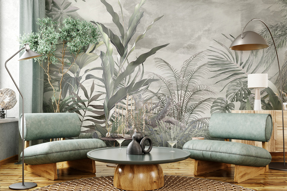 Fototapeta Pastelowa Botaniczna Fantazja