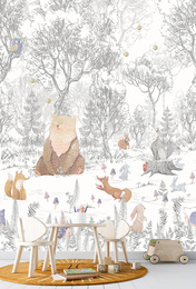 Tapeta Mural CW6043-1 Forest Animals