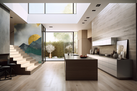 Tapeta Artystyczna Montagne et Ciel Placage MP101