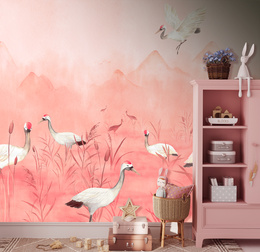 Tapeta Mural CW6050-1 Crane Dance Meadow