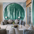 Fototapeta Skinwall SHADOW FOREST Zamglony Las Beton