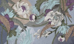 Fototapeta Kwiaty Liscie Pandora