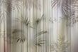 Fototapeta Liście W Abstrakcyjnej Szarej Mgle