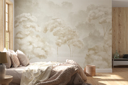 Fototapeta Las W Pastelowych Kolorach