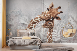 Fototapeta Wesoła Rodzina Żyraf