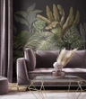Tapeta Artystyczna Jungle Black
