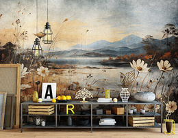 Fototapeta 15021 Krajobraz, łąka - AI