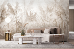 Fototapeta  Beżowe Pole W Stylu Boho