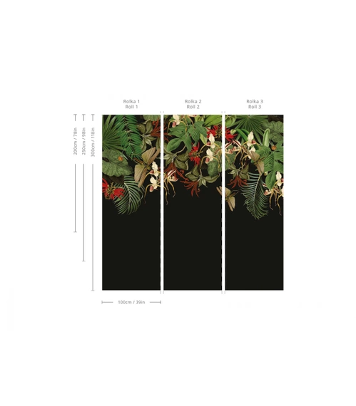 Tapeta Artystyczna Tropical Composition 