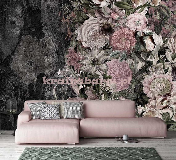 Fototapeta Pachnace kwiaty na ciemnym tle CASABELLA I