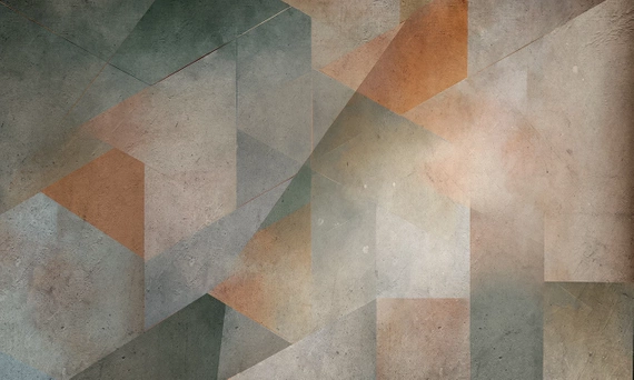 Tapeta Artystyczna Rozmyta geometria