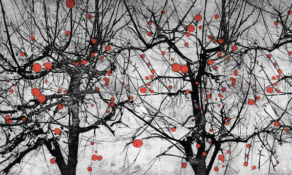 Fototapeta artystyczna Vibrant Drzewa owoce