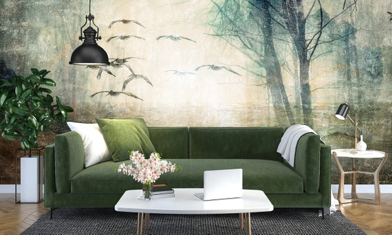 Tapeta Artystyczna Leśny krajobraz