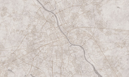 Tapeta artystyczna Wallart Varsovia mapa