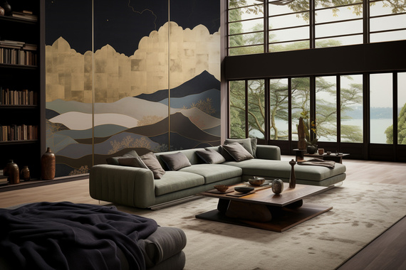 Tapeta Artystyczna Montagne et Ciel Pepite MP107