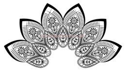 Naklejka na ścianę KWIATY I LIŚCIE SPNB176TS