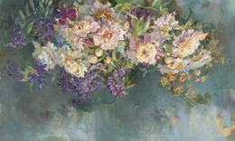 Fototapeta artystyczna Mescal malowane kwiaty